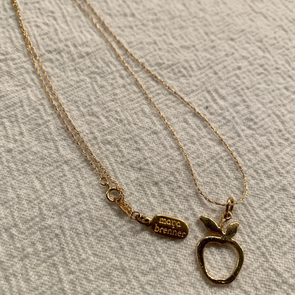 Maya Brenner New York "Big Apple" Necklace 14k